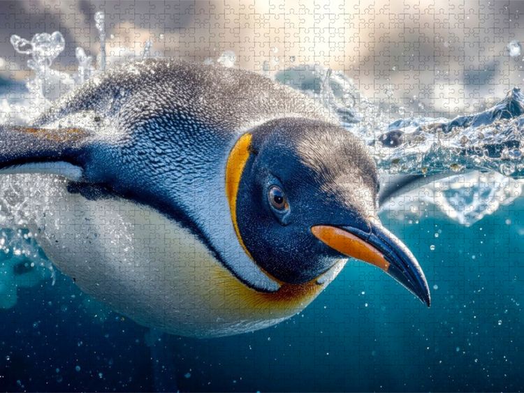 Produktbild: CALVENDO Puzzle Unterwasserjagd | 1000 Teile Lege-Gr&ouml;&szlig;e 64x48cm Foto-Puzzle f&uuml;r gl&uuml;ckliche Stunden