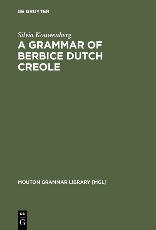 Produktbild: A Grammar of Berbice Dutch Creole