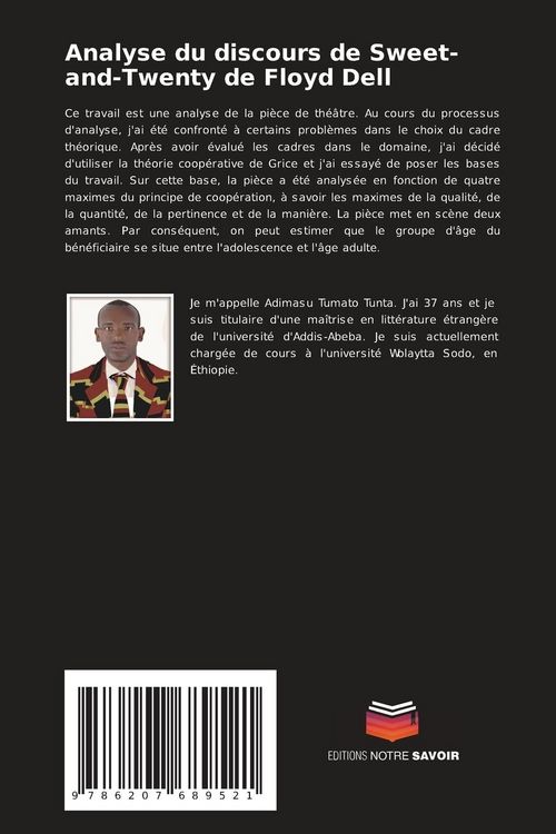 Produktbild: Analyse du discours de Sweet-and-Twenty de Floyd Dell