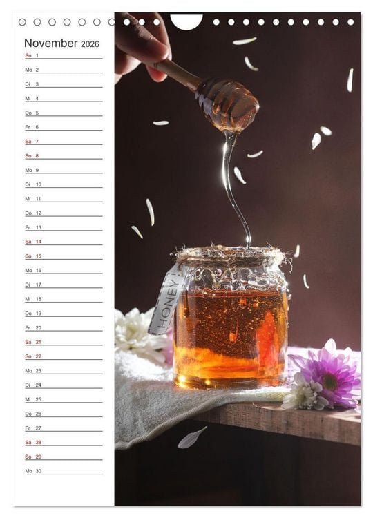 Produktbild: Naturheilmittel Honig - Kalender & Terminplaner (Wandkalender 2026 DIN A4 hoch), CALVENDO Monatskalender