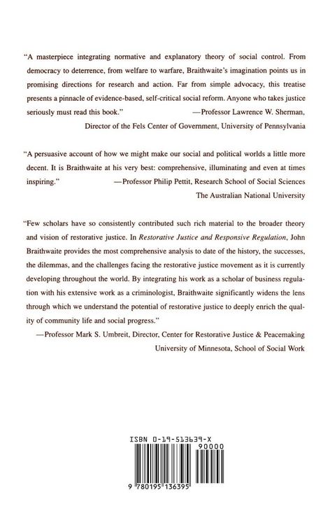Produktbild: Restorative Justice & Responsive Regulation
