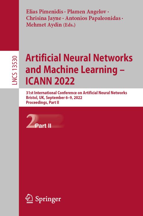 Produktbild: Artificial Neural Networks and Machine Learning &ndash; ICANN 2022