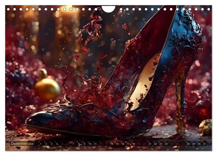 Produktbild: High Heels in Szene gesetzt (Wandkalender 2026 DIN A4 quer), CALVENDO Monatskalender