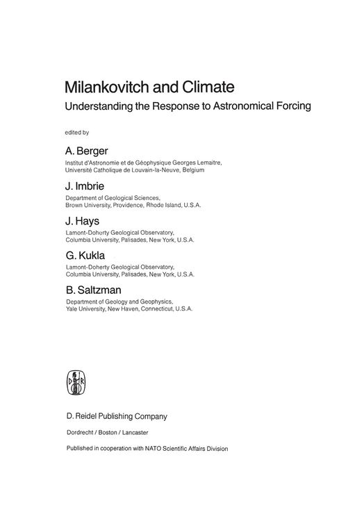 Produktbild: Milankovitch and Climate