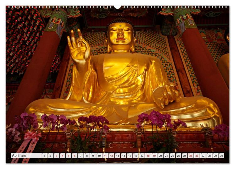 Produktbild: Asiens Tempel (Wandkalender 2026 DIN A2 quer), CALVENDO Monatskalender