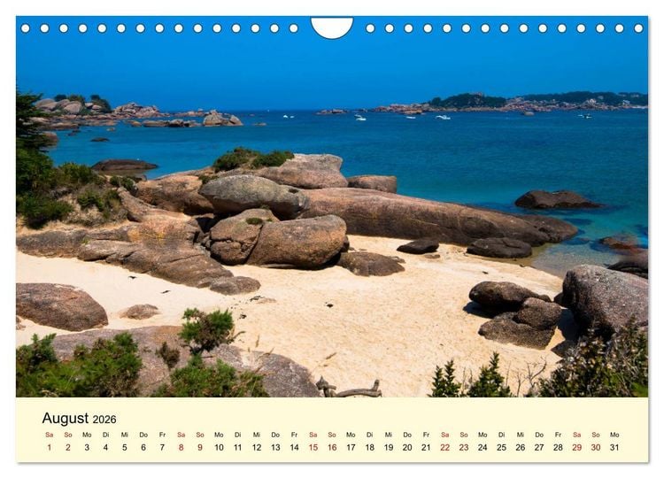 Produktbild: Einzigartige C&ocirc;te Granit Rose (Wandkalender 2026 DIN A4 quer), CALVENDO Monatskalender