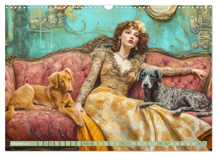 Produktbild: Die Epoche Art Nouveau - Mit eleganter Mode (Wandkalender 2027 DIN A3 quer), CALVENDO Monatskalender