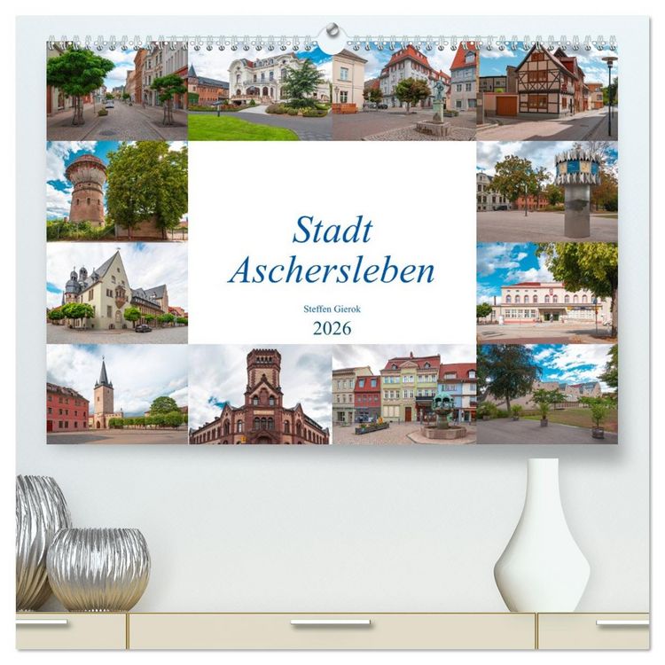 Produktbild: Stadt Aschersleben (hochwertiger Premium Wandkalender 2026 DIN A2 quer), Kunstdruck in Hochglanz