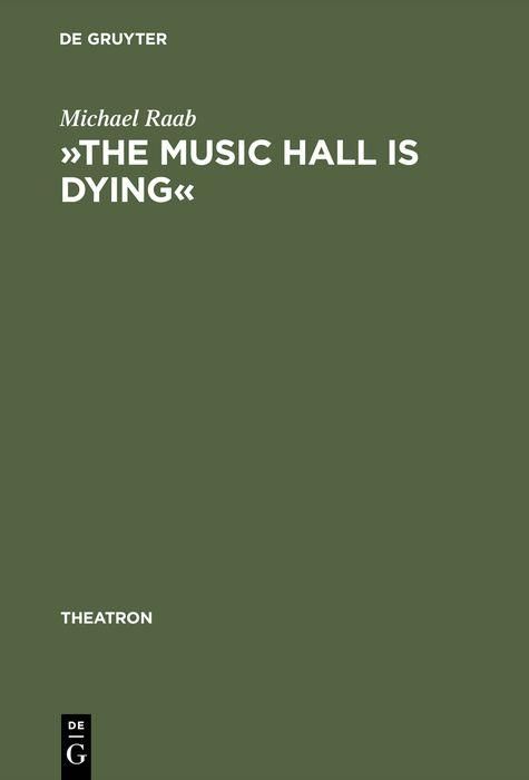 Produktbild: 'The music hall is dying'