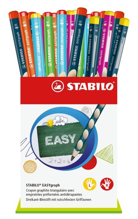 Produktbild: STABILO Bleistifte EASYgraph Dreikant HB f&uuml;r Links- und Rechtsh&auml;nder in 8 Farben, 36er Set