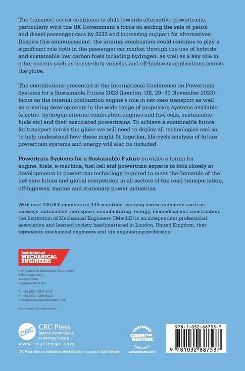 Produktbild: Powertrain Systems for a Sustainable Future