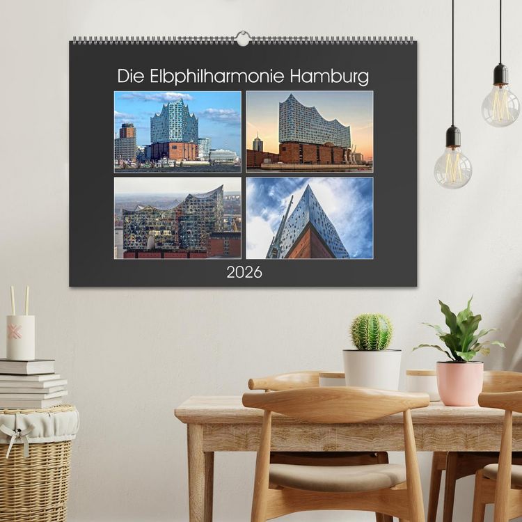 Produktbild: Die Elbphilharmonie Hamburg (Wandkalender 2026 DIN A2 quer), CALVENDO Monatskalender