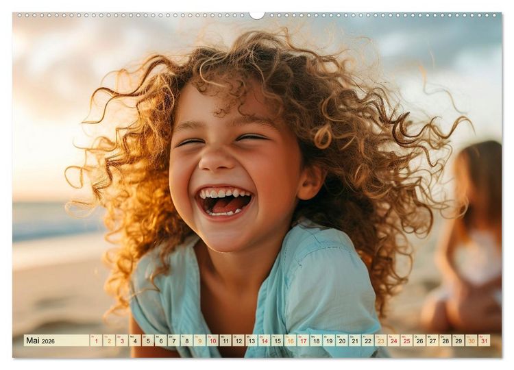 Produktbild: Kinder Lachen (Wandkalender 2026 DIN A2 quer), CALVENDO Monatskalender