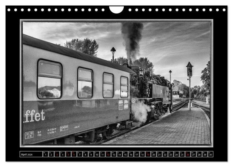 Produktbild: Unter Dampf - Eisenbahnromantik im Harz (Wandkalender 2026 DIN A4 quer), CALVENDO Monatskalender