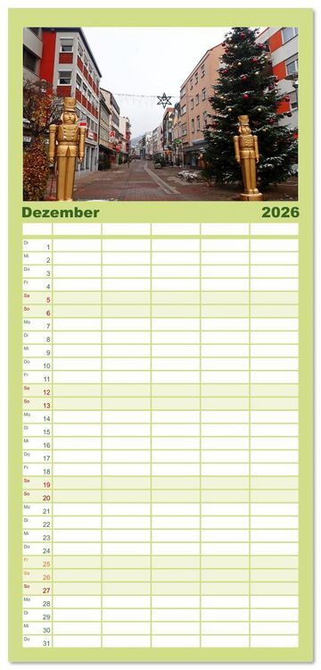 Produktbild: Familienplaner 2026 - Heppenheim - Weinstadt unter der Starkenburg mit 5 Spalten (Wandkalender, 21 x 45 cm) CALVENDO
