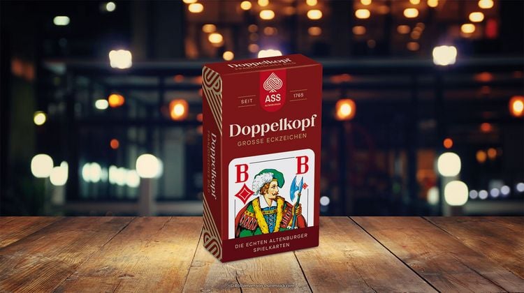 Produktbild: Doppelkopf gro&szlig;e Eckzeichen franz&ouml;sisches Bild NEU