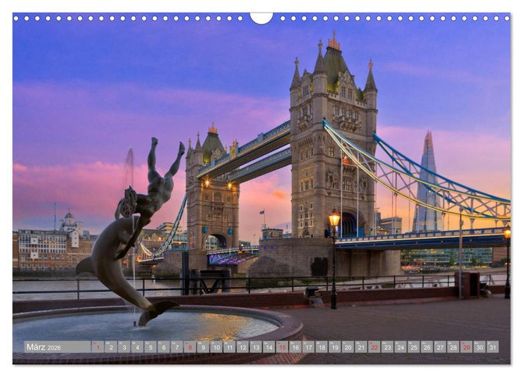 Produktbild: London Sehensw&uuml;rdigkeiten (Wandkalender 2026 DIN A3 quer), CALVENDO Monatskalender