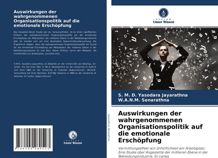 Produktbild: Auswirkungen der wahrgenommenen Organisationspolitik auf die emotionale Ersch&ouml;pfung