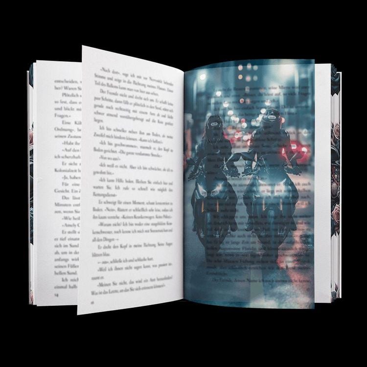 Produktbild: Highway Lords: So lange, bis du f&auml;llst | Limitierte Aufwendig gestaltete Ausgabe mit Farbschnitt &ndash; das integrierte Page Overlay ist limitiert nur in der ersten Auflage enthalten