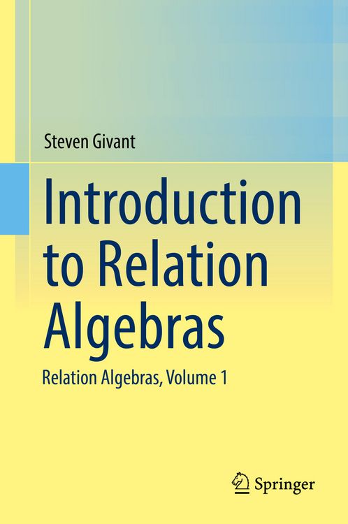 Produktbild: Introduction to Relation Algebras