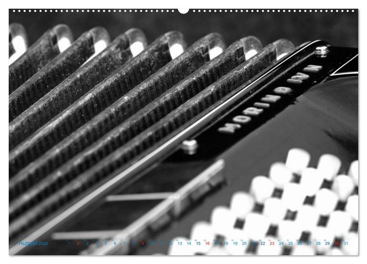 Produktbild: Akkordeon - close up (Wandkalender 2026 DIN A2 quer), CALVENDO Monatskalender
