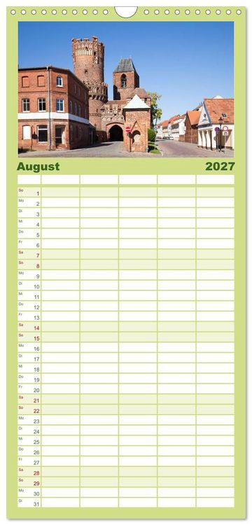 Produktbild: Familienplaner 2027 - Elbetal Nord - Radland Deutschland mit 5 Spalten (Wandkalender, 21 x 45 cm) CALVENDO