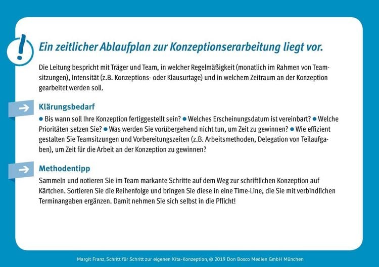 Produktbild: Schritt f&uuml;r Schritt zur eigenen Kita-Konzeption