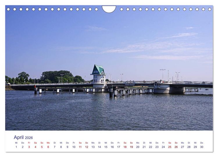 Produktbild: Radtouren ab Eckernf&ouml;rde (Wandkalender 2026 DIN A4 quer), CALVENDO Monatskalender