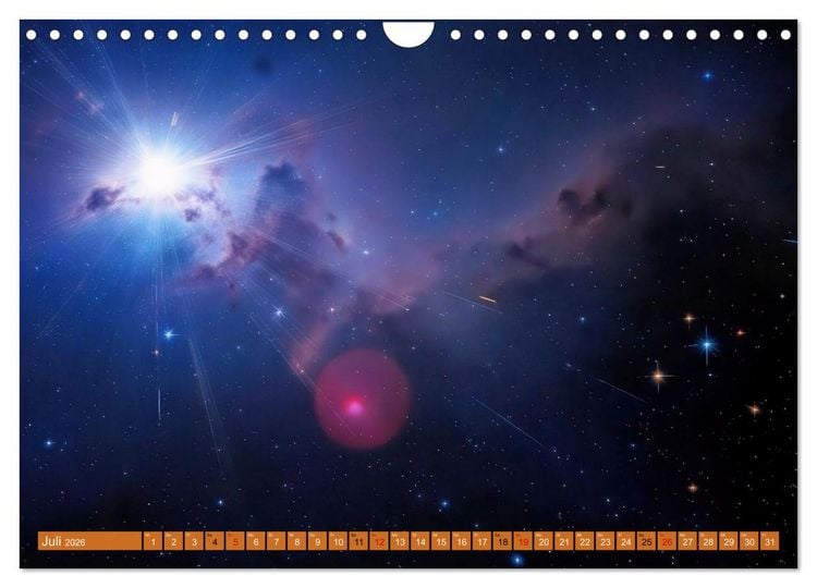 Produktbild: Gammablitze im Universum (Wandkalender 2026 DIN A4 quer), CALVENDO Monatskalender