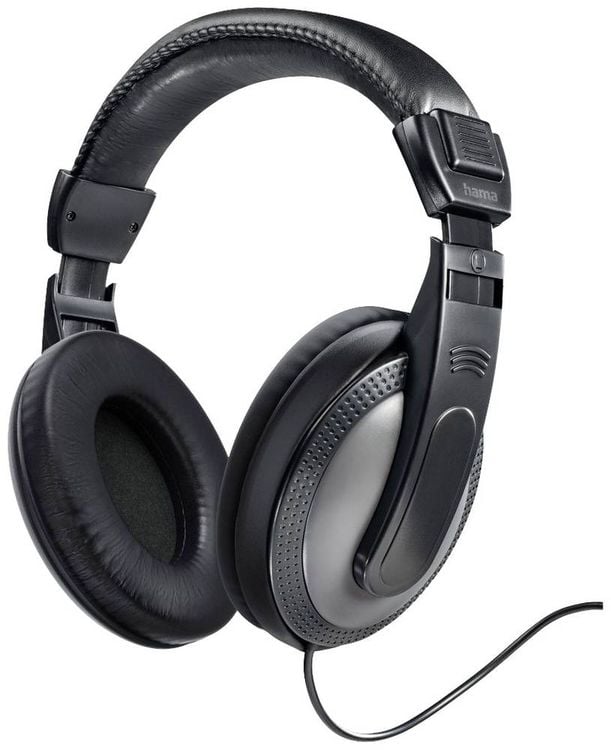 Produktbild: Hama ShellTV TV Over Ear Kopfhörer kabelgebunden Stereo Dunkelgrau, Schwarz