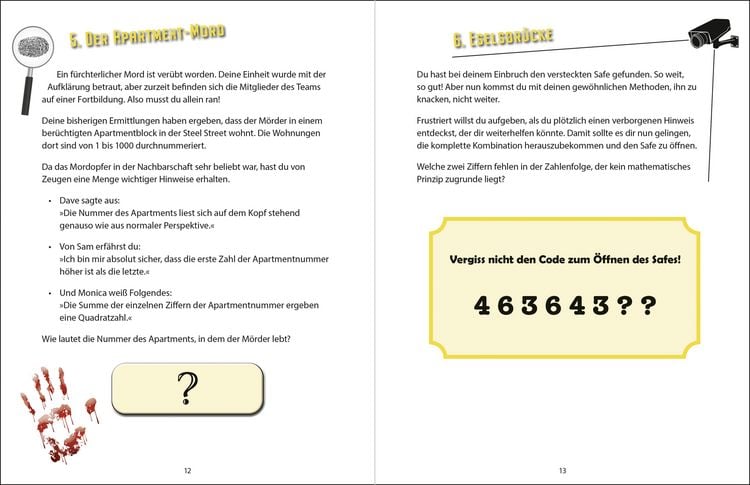 Produktbild: Das perfekte Verbrechen-Rätselbuch