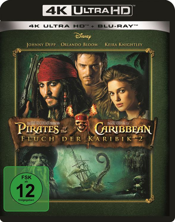 Produktbild: Pirates of the Caribbean - Fluch der Karibik 2 (4K Ultra HD) (+ Blu-ray 2D)