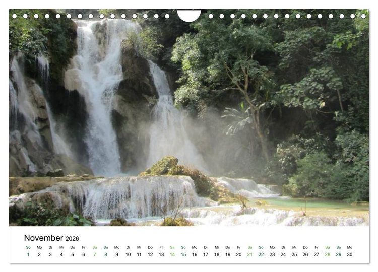 Produktbild: Laos - Die Perle S&uuml;dostasiens (Wandkalender 2026 DIN A4 quer), CALVENDO Monatskalender