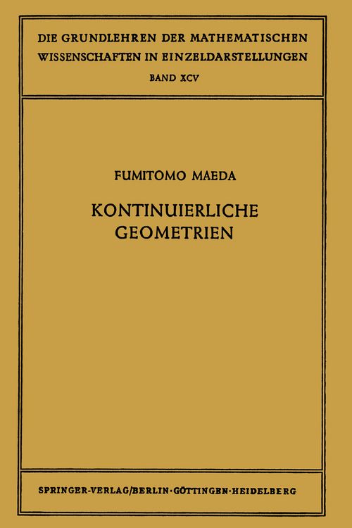 Produktbild: Kontinuierliche Geometrien