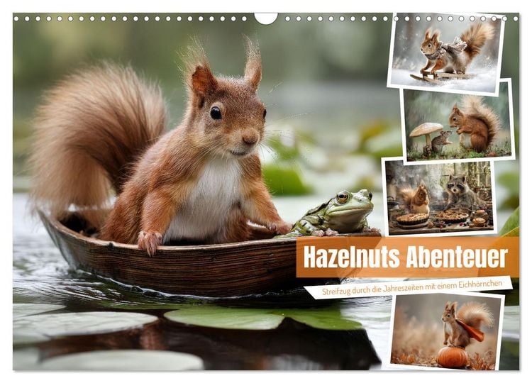 Produktbild: Hazelnuts Abenteuer (Wandkalender 2026 DIN A3 quer), CALVENDO Monatskalender