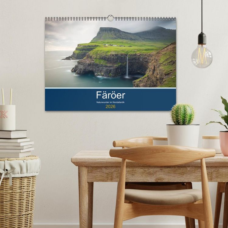 Produktbild: F&auml;r&ouml;er - Naturwunder im Nordatlantik (Wandkalender 2026 DIN A3 quer), CALVENDO Monatskalender