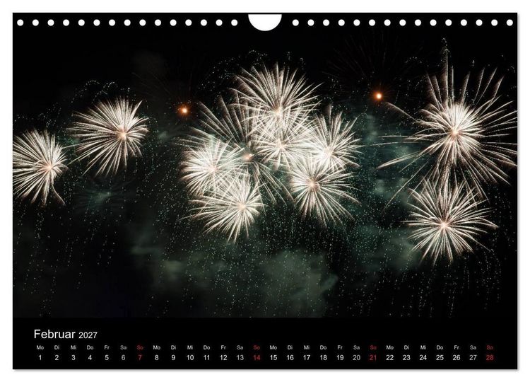 Produktbild: Feuerwerk (Wandkalender 2027 DIN A4 quer), CALVENDO Monatskalender