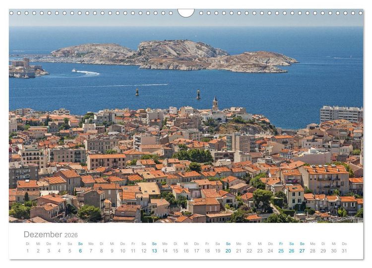 Produktbild: Marseille Maritime Metropole (Wandkalender 2026 DIN A3 quer), CALVENDO Monatskalender