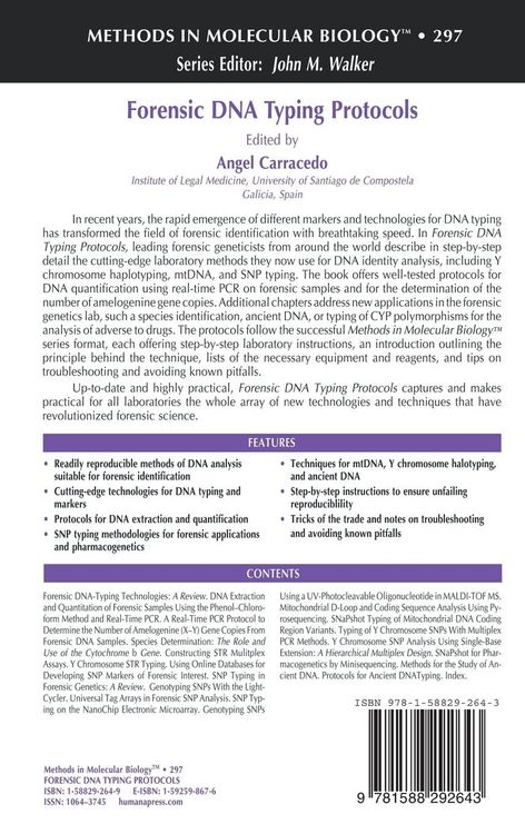 Produktbild: Forensic DNA Typing Protocols