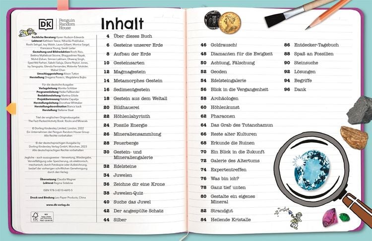 Produktbild: Mein Mitmach-Wissens-Kick. Steine und Mineralien