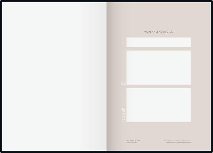 Produktbild: rido/id&eacute; 7028507027 Buchkalender Premium Young Line 2027 "Watercolor" A5, Papier