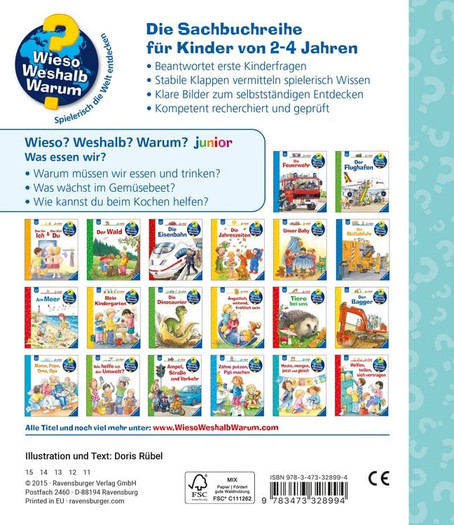 Produktbild: Was essen wir? / Wieso? Weshalb? Warum? Junior Band 53