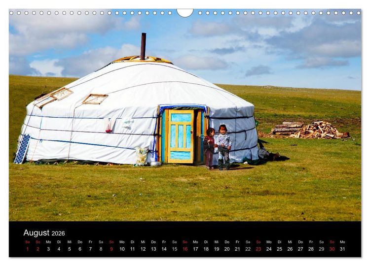 Produktbild: Einsame Mongolei (Wandkalender 2026 DIN A3 quer), CALVENDO Monatskalender