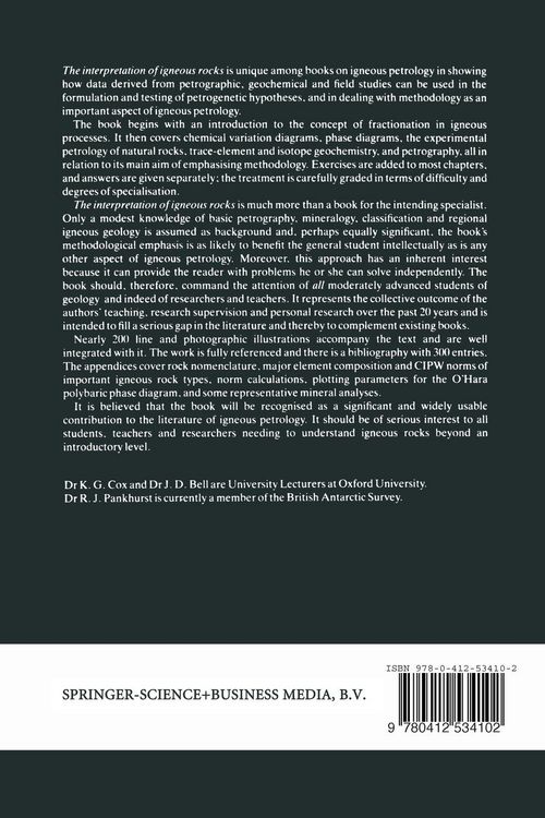 Produktbild: The Interpretation of Igneous Rocks
