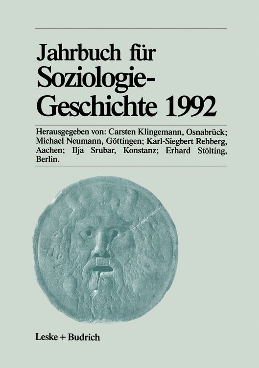 Produktbild: Jahrbuch f&uuml;r Soziologiegeschichte 1992