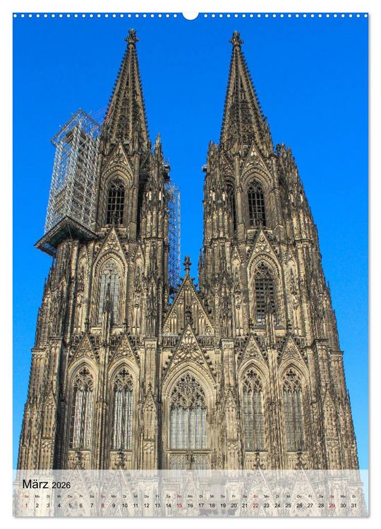 Produktbild: Kirchen in K&ouml;ln - Highlights und Geheimtipps (Wandkalender 2026 DIN A2 hoch), CALVENDO Monatskalender