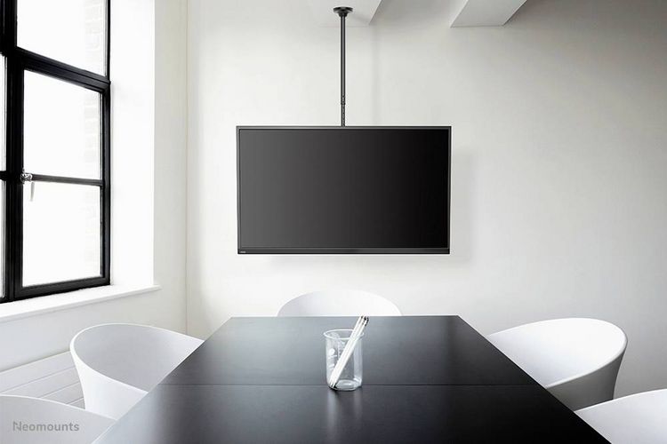 Produktbild: Neomounts FPMA-C340BLACK TV-Deckenhalterung 81,3 cm (32") - 190,5 cm (75") Schwenkbar, Rotierbar, Neigbar, H&ouml;henverstellbar