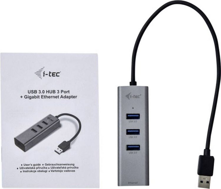Produktbild: i-tec Netzwerkadapter 10 / 100 / 1000 MBit/s USB-A (USB 3.2 Gen 1)