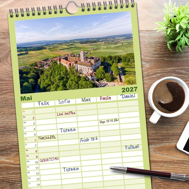 Produktbild: Familienplaner 2027 - Wundersch&ouml;nes &Ouml;sterreich mit 5 Spalten (Wandkalender, 21 x 45 cm) CALVENDO