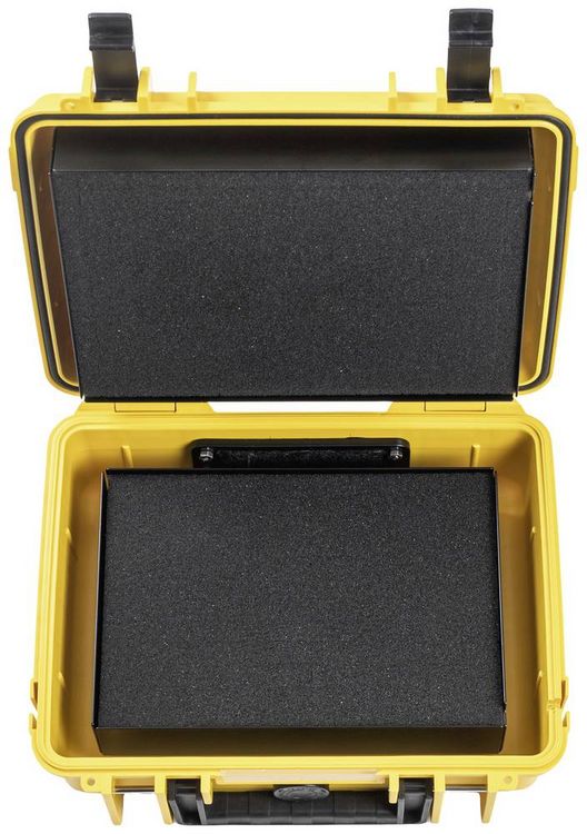 Produktbild: B & W International Akku-Transportkoffer BATTERY.CASE 908.08 (B x H x T) 270 x 215 x 105 mm Gelb/Schwarz PP.41.Y.908